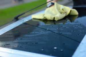 black vinyl wrap car roof