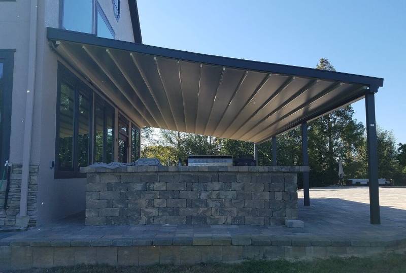 pergola with canopy