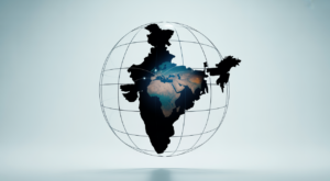 Professional image of a global business network with an emphasis on India, symbolizing international trade and import-export opportunities.